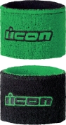 Icon двусторонний браслет - черный/зеленый