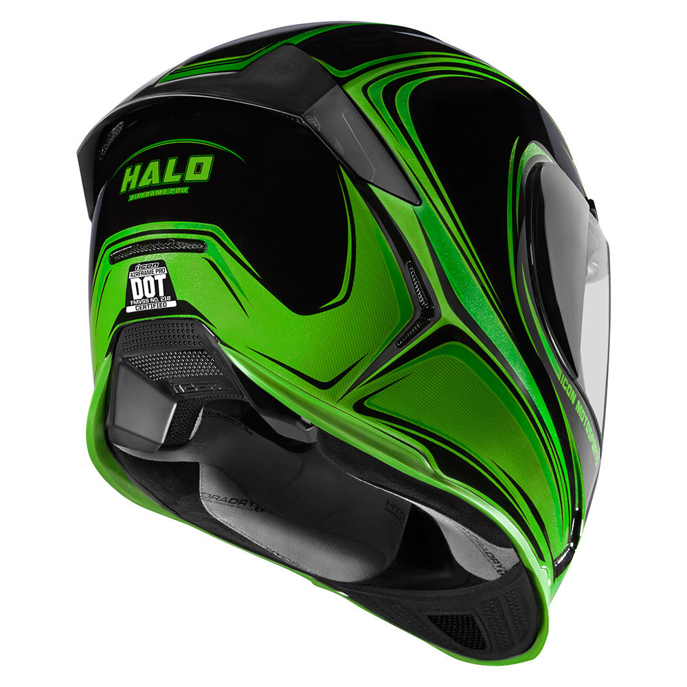 Icon Airframe Pro Halo шлем - зеленый